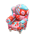 Patchwork Chair Animal Crossing New Horizons | ACNH Critter - ACNHMALL