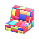 Patchwork Sofa Chair Animal Crossing New Horizons | ACNH Critter - ACNHMALL