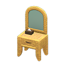 Rattan Vanity Animal Crossing New Horizons | ACNH Critter - ACNHMALL