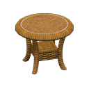 Rattan End Table Animal Crossing New Horizons | ACNH Critter - ACNHMALL