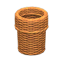 Rattan Waste Bin Animal Crossing New Horizons | ACNH Critter - ACNHMALL