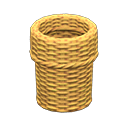 Rattan Waste Bin Animal Crossing New Horizons | ACNH Critter - ACNHMALL