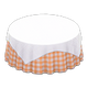 White x Orange gingham