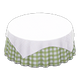 White x Green gingham