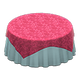 Berry red x Plain pearl blue