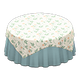 Floral print x Plain pearl blue Floral print x Plain pearl blue