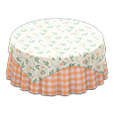 Large Covered Round Table Animal Crossing New Horizons | ACNH Critter - ACNHMALL