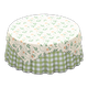 Floral print x Green gingham