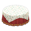 Large Covered Round Table Animal Crossing New Horizons | ACNH Critter - ACNHMALL