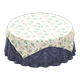 Floral print x Damascus-pattern blue Floral print x Damascus-pattern blue