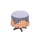 Gray x Orange gingham