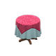 Berry red x Plain pearl blue