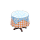 Light blue x Orange gingham