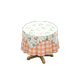 Floral print x Orange gingham