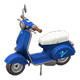 Blue x Blue text