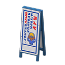 Construction Sign Animal Crossing New Horizons | ACNH Critter - ACNHMALL