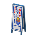 Construction Sign Animal Crossing New Horizons | ACNH Critter - ACNHMALL
