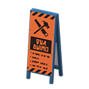 Construction Sign Animal Crossing New Horizons | ACNH Critter - ACNHMALL