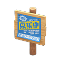 Plain Wooden Shop Sign Animal Crossing New Horizons | ACNH Critter - ACNHMALL