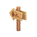 Angled Signpost Animal Crossing New Horizons | ACNH Critter - ACNHMALL