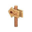 Angled Signpost Animal Crossing New Horizons | ACNH Critter - ACNHMALL