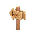 Angled Signpost Animal Crossing New Horizons | ACNH Critter - ACNHMALL