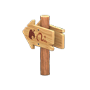 Angled Signpost Animal Crossing New Horizons | ACNH Critter - ACNHMALL