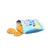 Rice crackers x Light blue Rice crackers x Light blue