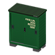 Green x Text label Green x Text label