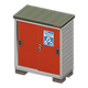 Red x Storage label