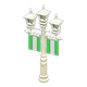 White x Green