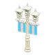 White x Blue