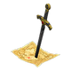 Gold & black x Old map