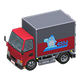 Red x Refrigerated truck Red x Refrigerated truck