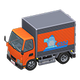 Orange x Refrigerated truck