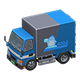 Blue x Refrigerated truck Blue x Refrigerated truck