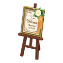 Wedding Welcome Board Animal Crossing New Horizons | ACNH Critter - ACNHMALL