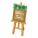 Wedding Welcome Board Animal Crossing New Horizons | ACNH Critter - ACNHMALL