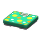 Green x Polka dots