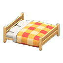 Wooden Double Bed Animal Crossing New Horizons | ACNH Critter - ACNHMALL