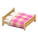 Wooden Double Bed Animal Crossing New Horizons | ACNH Critter - ACNHMALL