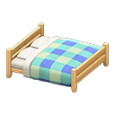 Wooden Double Bed Animal Crossing New Horizons | ACNH Critter - ACNHMALL
