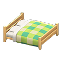 Wooden Double Bed Animal Crossing New Horizons | ACNH Critter - ACNHMALL