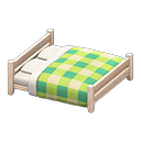 Wooden Double Bed Animal Crossing New Horizons | ACNH Critter - ACNHMALL