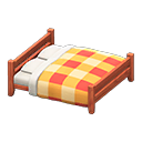 Wooden Double Bed Animal Crossing New Horizons | ACNH Critter - ACNHMALL