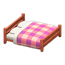 Wooden Double Bed Animal Crossing New Horizons | ACNH Critter - ACNHMALL
