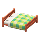 Wooden Double Bed Animal Crossing New Horizons | ACNH Critter - ACNHMALL