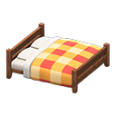 Wooden Double Bed Animal Crossing New Horizons | ACNH Critter - ACNHMALL