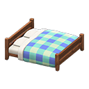 Wooden Double Bed Animal Crossing New Horizons | ACNH Critter - ACNHMALL
