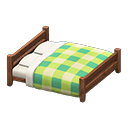 Wooden Double Bed Animal Crossing New Horizons | ACNH Critter - ACNHMALL